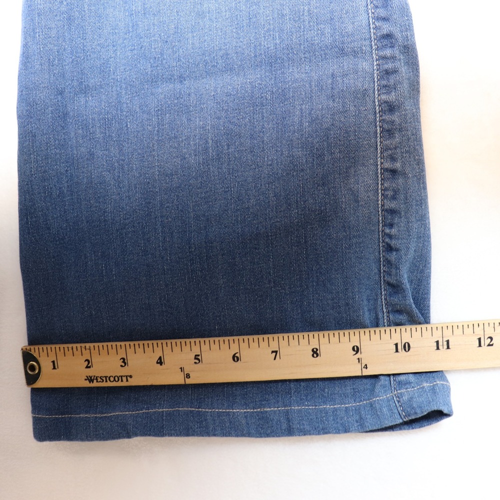 GUESS Blue Wide Leg High Rise Whiskered‎ Denim Jeans 28 - Picture 9 of 9